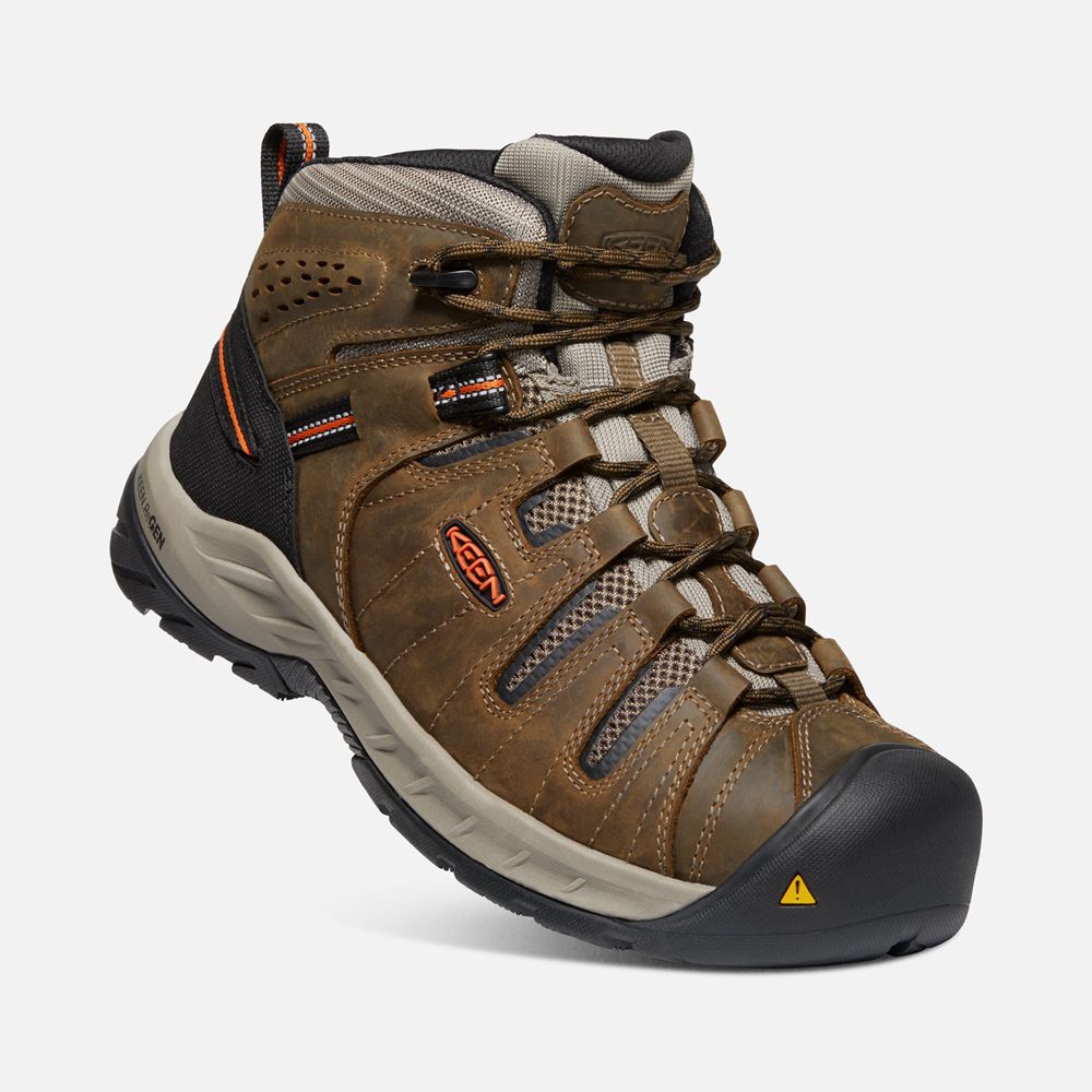 Keen Laarzen Heren Bruin - Flint Ii (Soft Toe) - 04782-YUDE